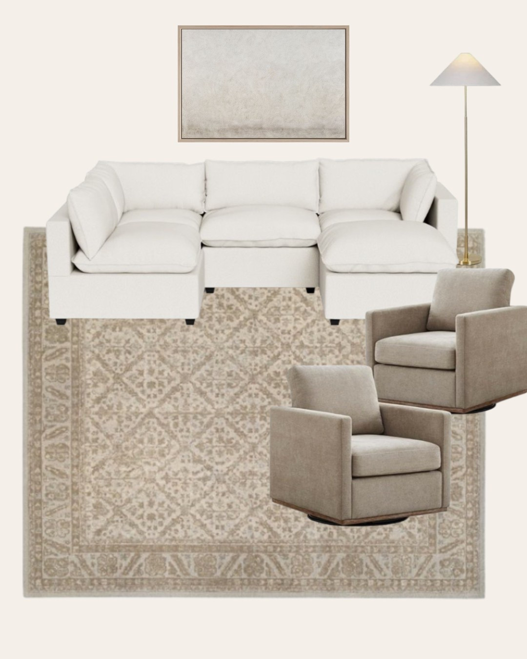 Comfortable living room design! Love the pillow cushions and swivel chairs 😍🤎

#LTKHome