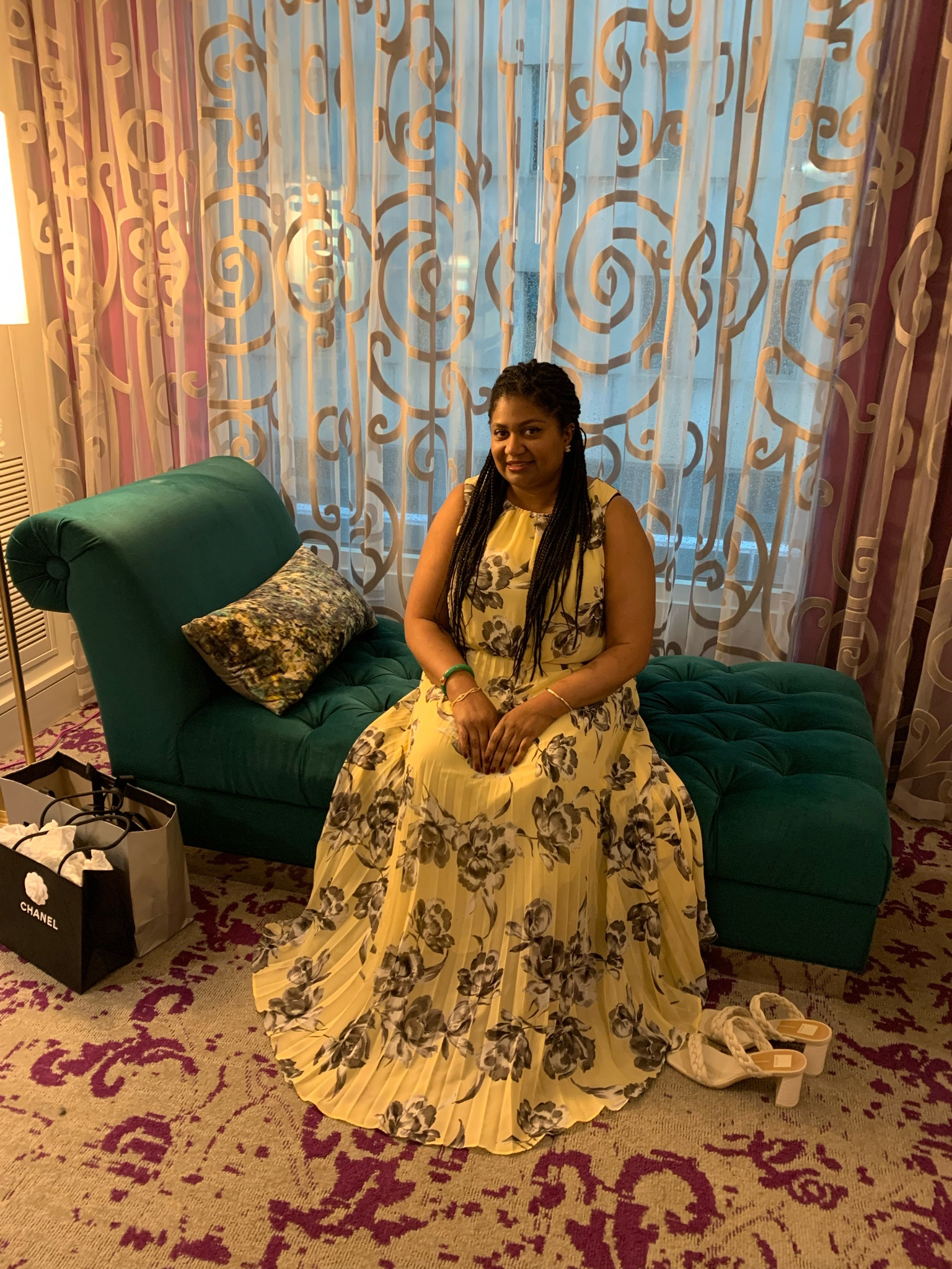 Maxi dresses will always be my go to! 
Favorite colors yellow, white or Gold. 
Took a mini vacation to Charlotte…an excuse to go to Chanel boutique. 

#LTKstyletip #LTKwedding #LTKcurves