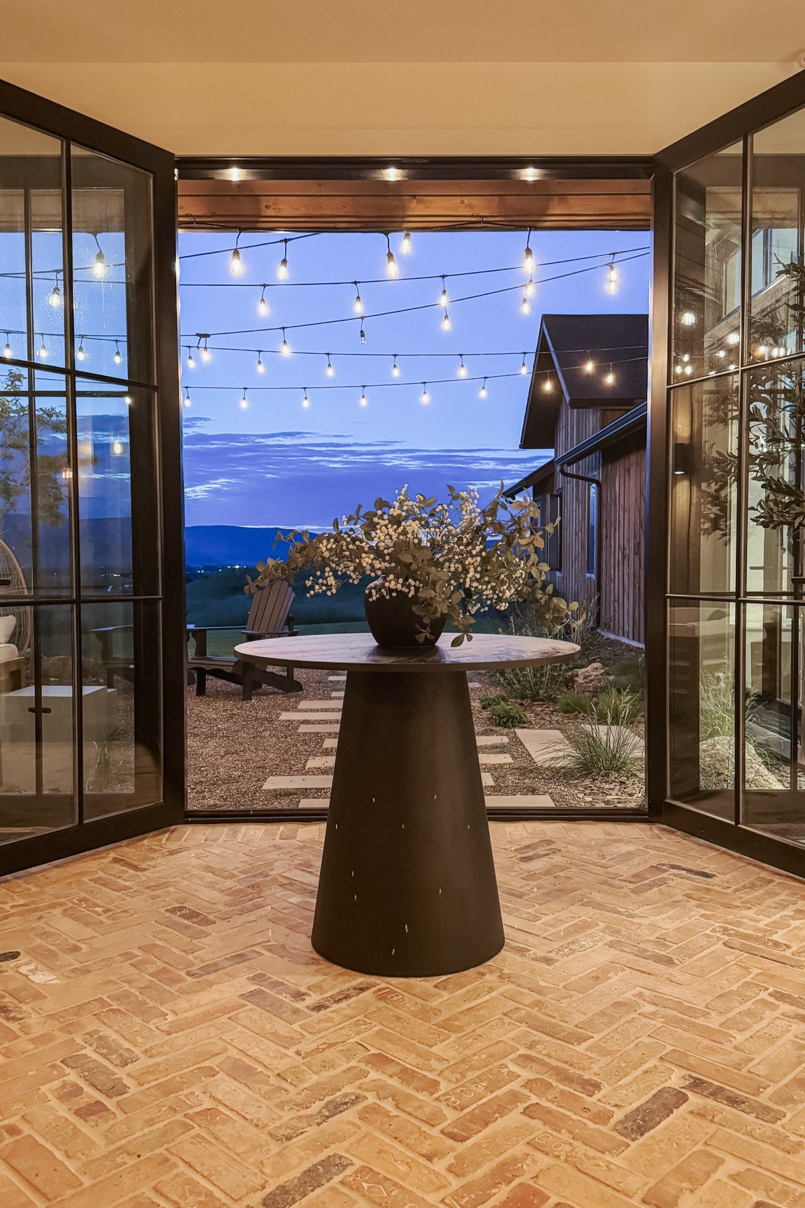 This table 😍 this view at night looking out to our courtyard is just stunning. And this table just adds so much to the space!

Foyer table, entry table, vase and flowers

#LTKHome
