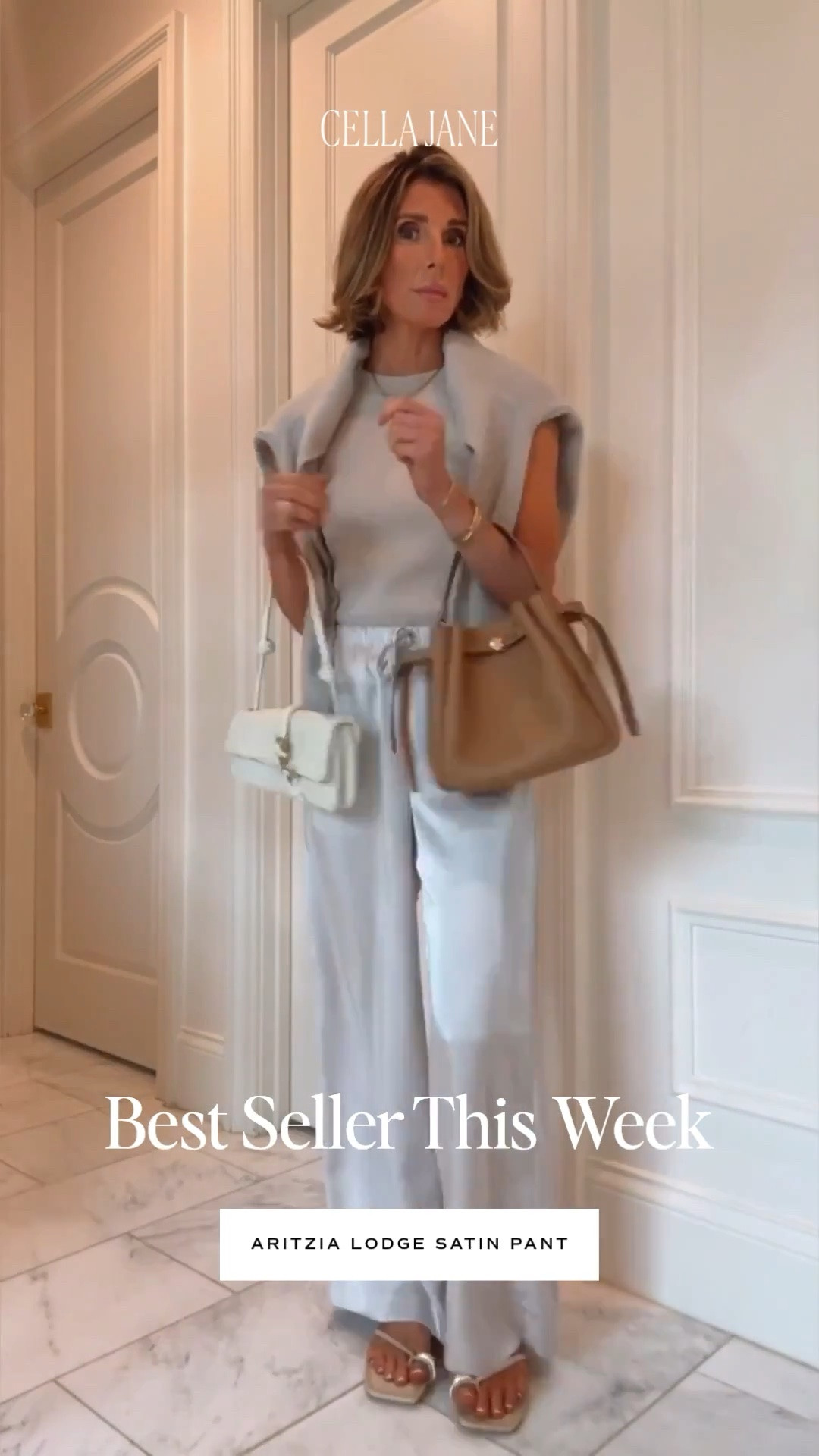 My favorite @Aritzia pants are now in satin and already a BEST SELLER!

#LTKsummer