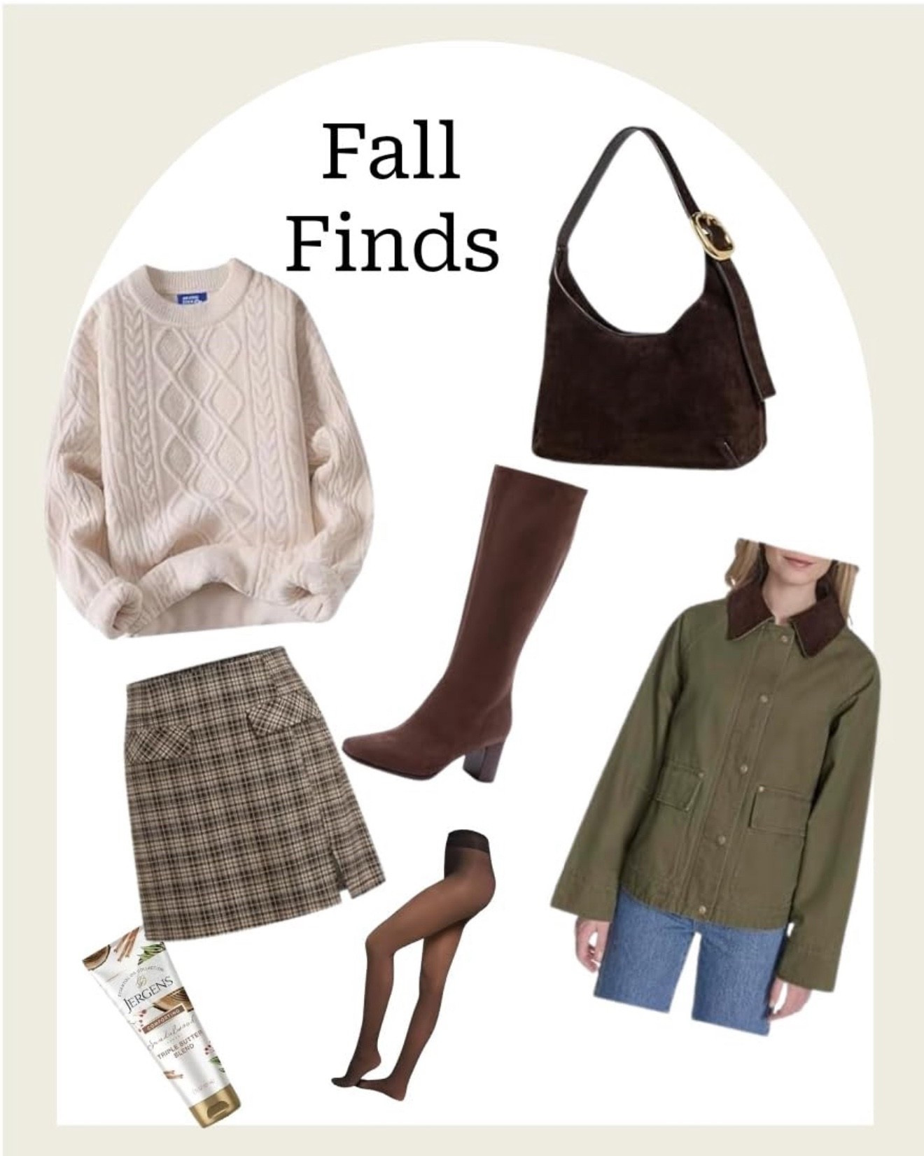 I love a good fall look! Layer a chunky sweater with a barn jacket mini skirt and thermal tights. Knee high boots and a cute bag to complete the look  

#LTKStyleTip #LTKShoeCrush #LTKSeasonal