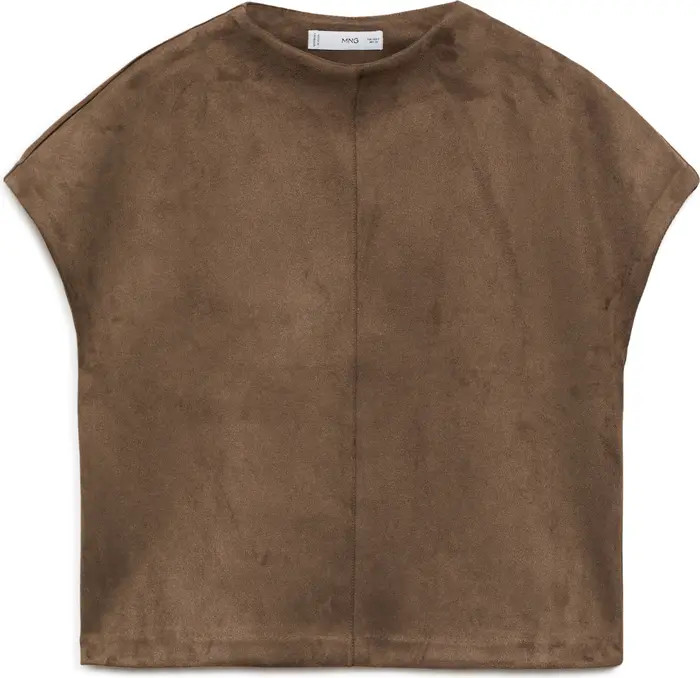 Faux Suede T-Shirt | Nordstrom
