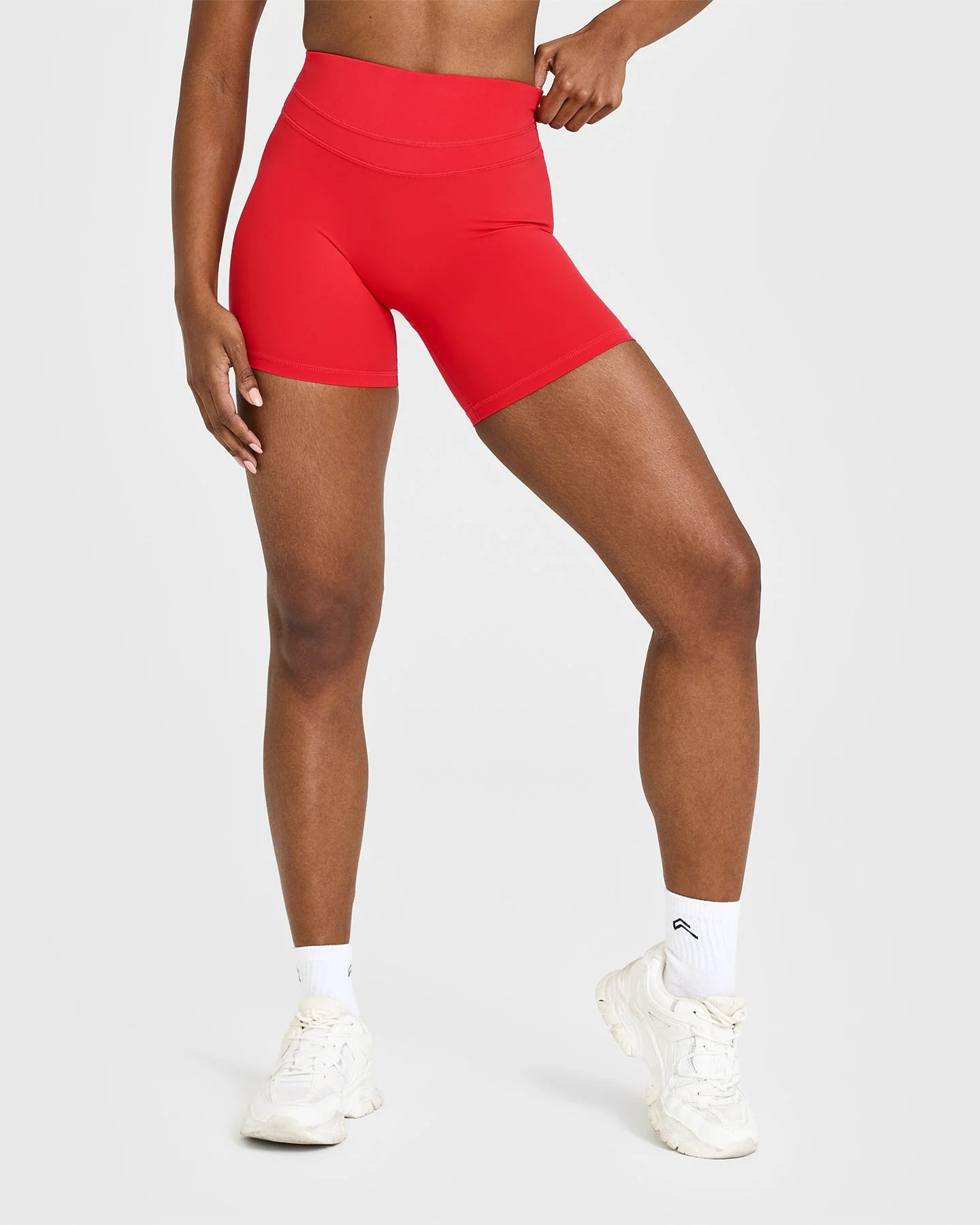 Unified High Waisted Shorts 6" 
 Muscle Mommy Red | Oner Active (UK / US)