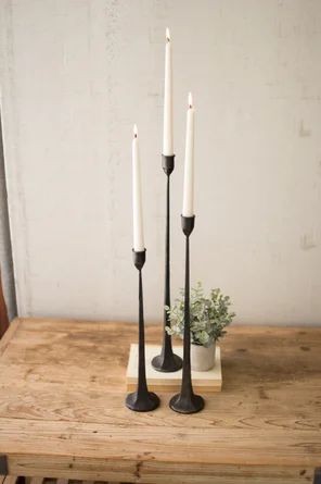 Three Posts™ Olivarez 3 Piece Iron Tabletop Candlestick Set | Birch Lane | Wayfair North America