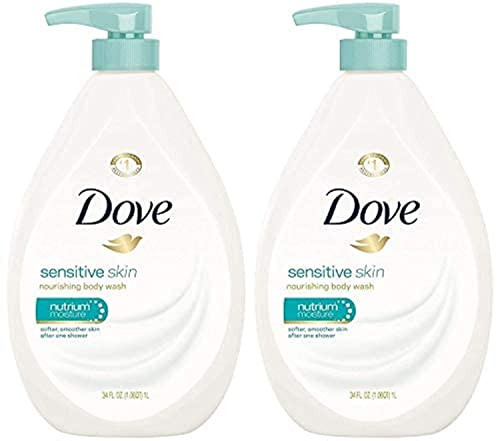 Dove Body Wash, Sensitive Skin Pump,34 Fl Oz (Pack of 2) | Amazon (US)