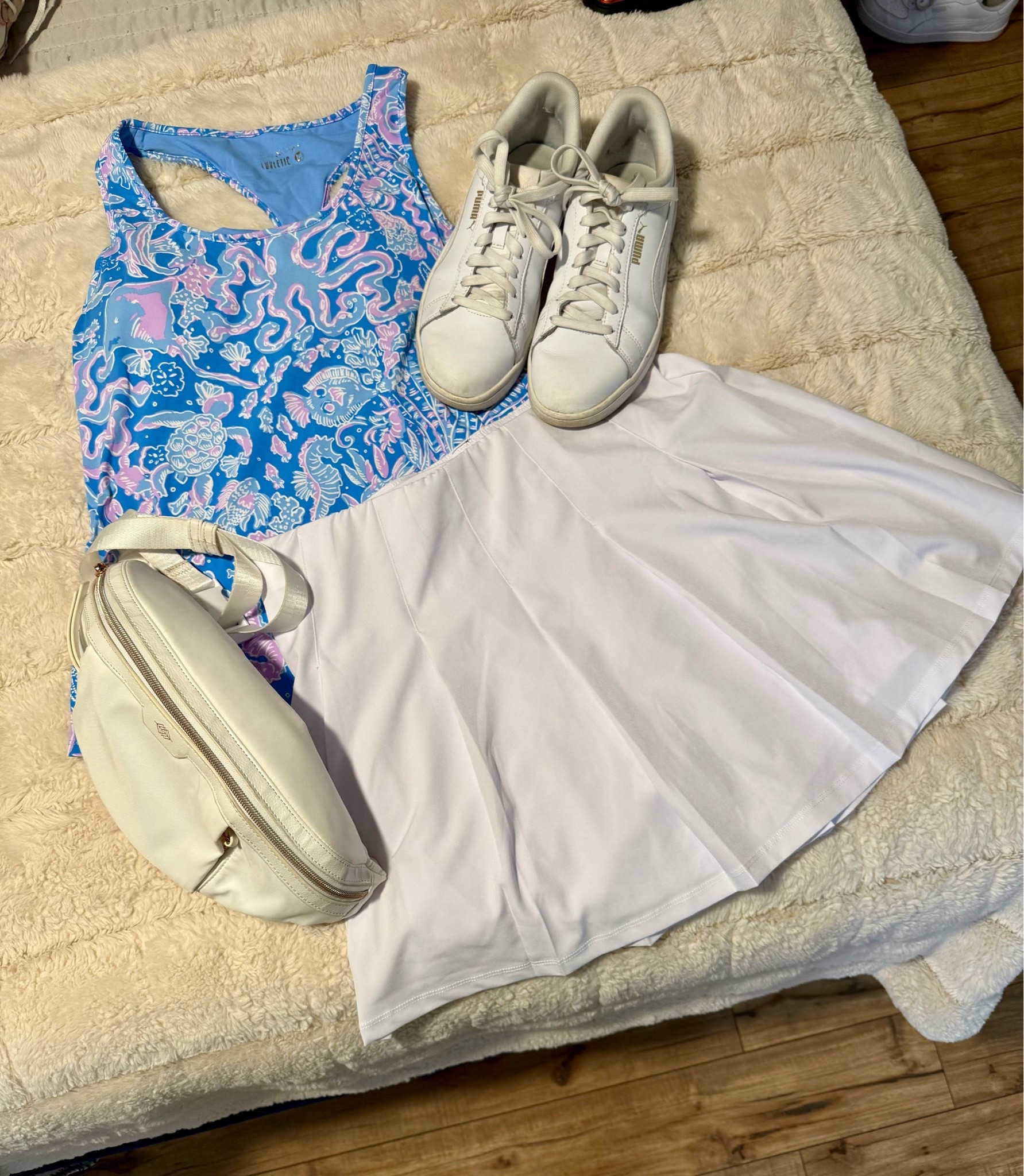 I love an athleisure look with a tennis skirt! It makes every outfit a little more elevated, fun and flirty for the summer!

#LTKootd #LTKgrwm #LTKActive