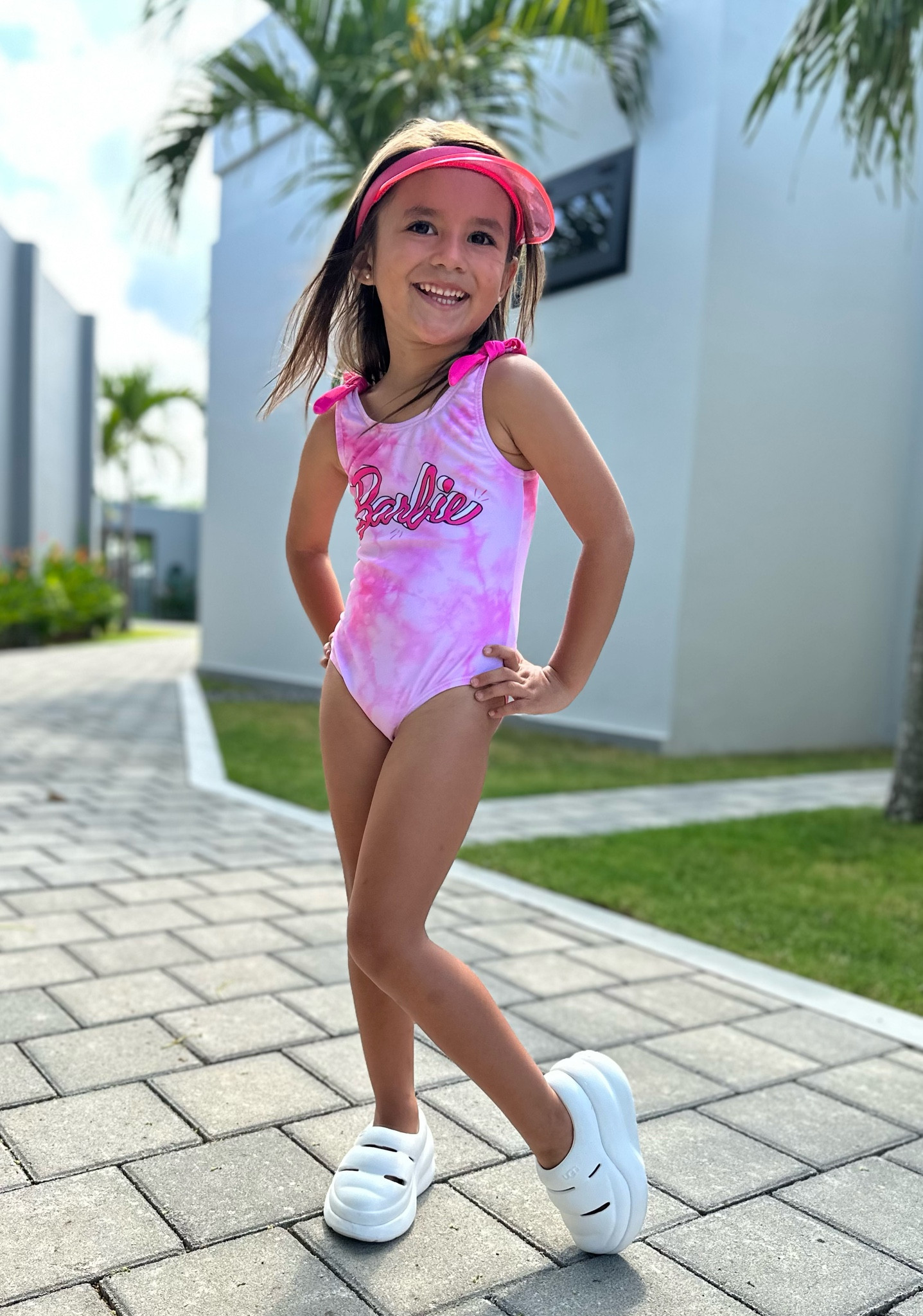 Visor is from Zara Kids 
Swimsuit, Barbie, Toddler, Little Girl:

#LTKswim #LTKkids #LTKSeasonal