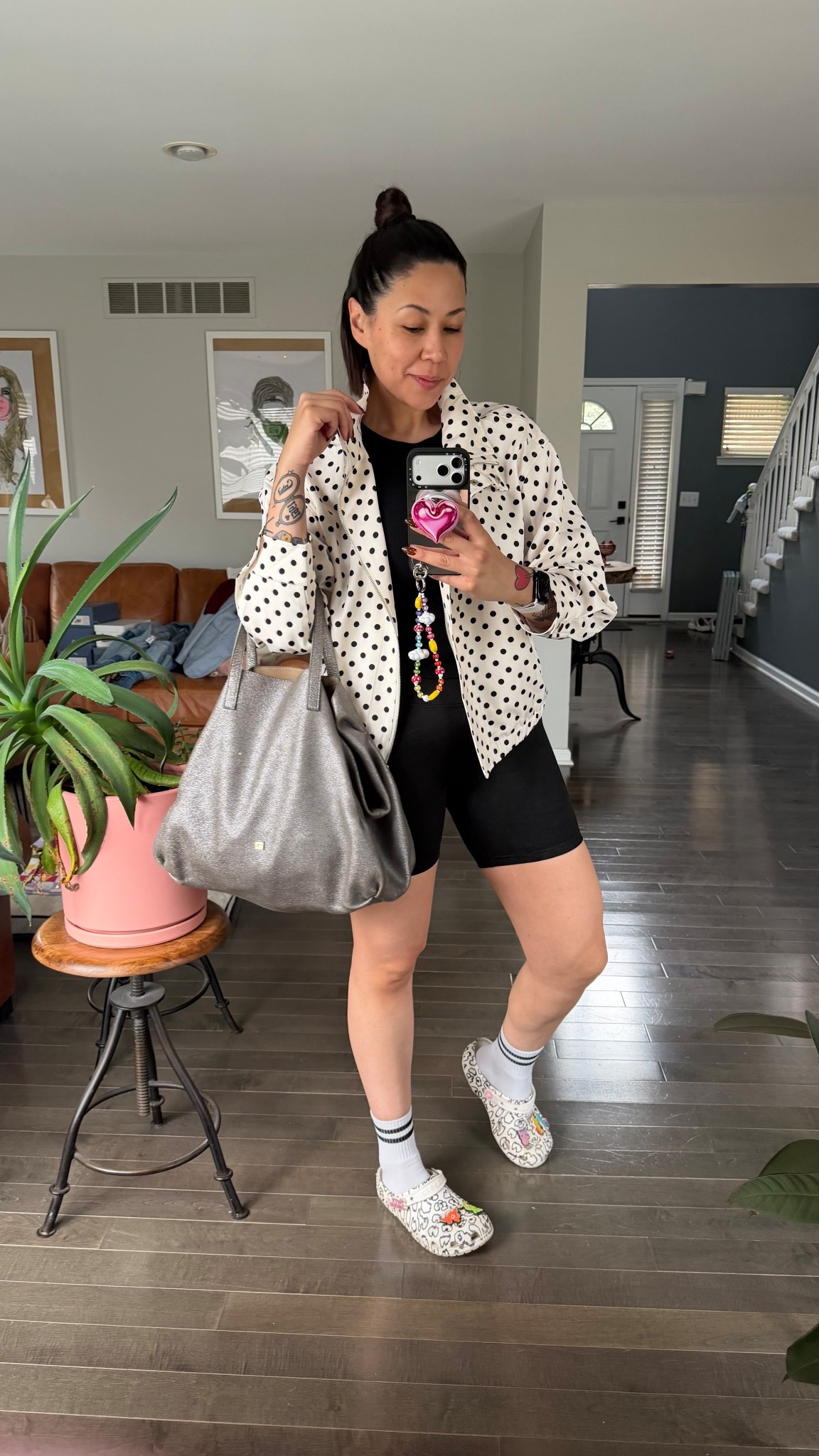 Chamarra lunares
Talla M color ivory