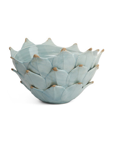 Hand 15.5X10.5 Artichoke Leaf Bowl | TJ Maxx