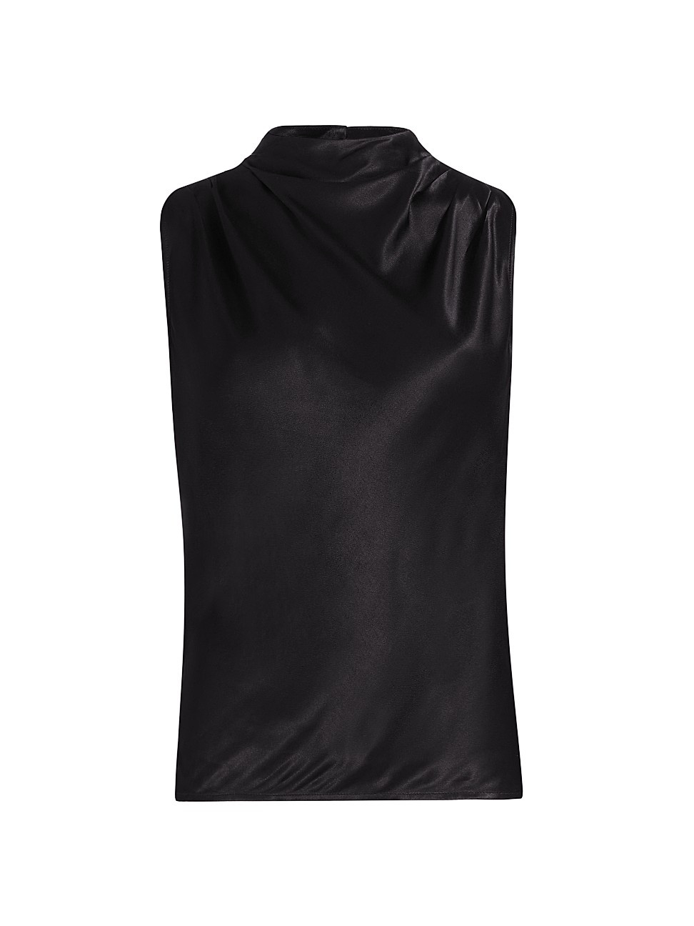 Women's Kaleen Gathered Satin Top - Black - Size XS | Saks Fifth Avenue