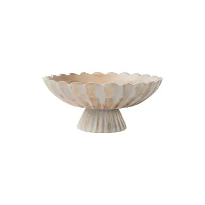 Mela Artisans Fluted Pedestal Bowl - Rustic Grey at Nordstrom | Nordstrom