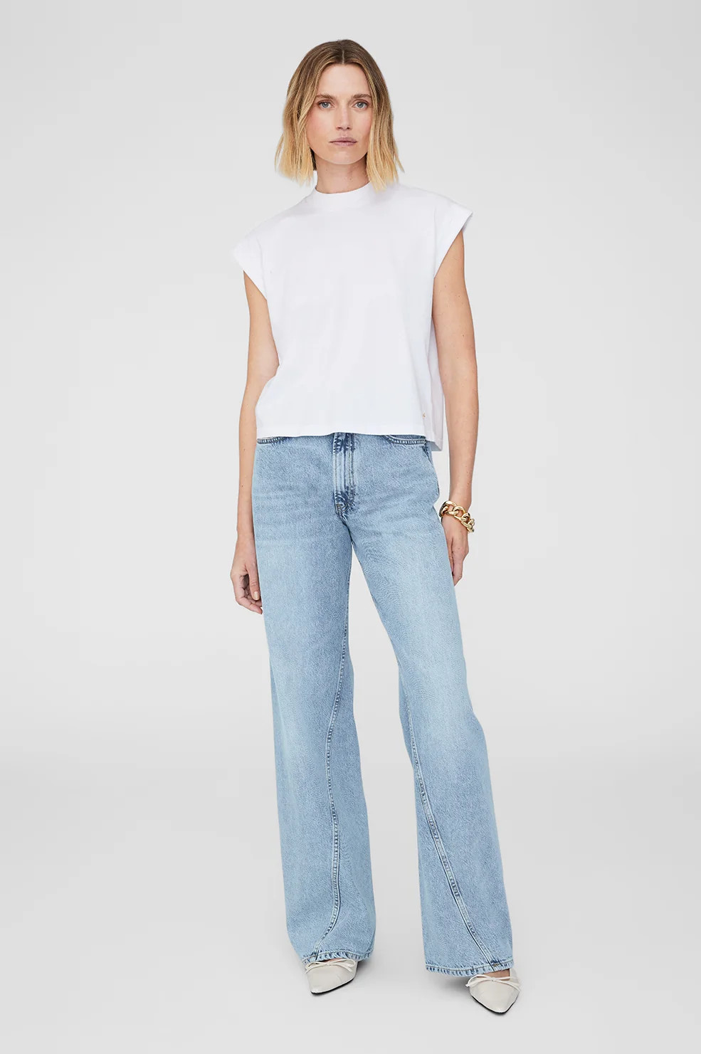 Caspen Tee - White | Anine Bing