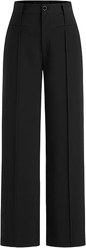 CIDER Work Pants Women Dress Pants Mid Waist Straight Leg Trousers Business Casual Slacks Office ... | Amazon (US)