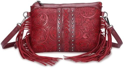 Small Crossbody Handbag for Women,Fringe Tassel Shoulder Purse,Wristlet Wallet,Tassel Purse | Amazon (US)