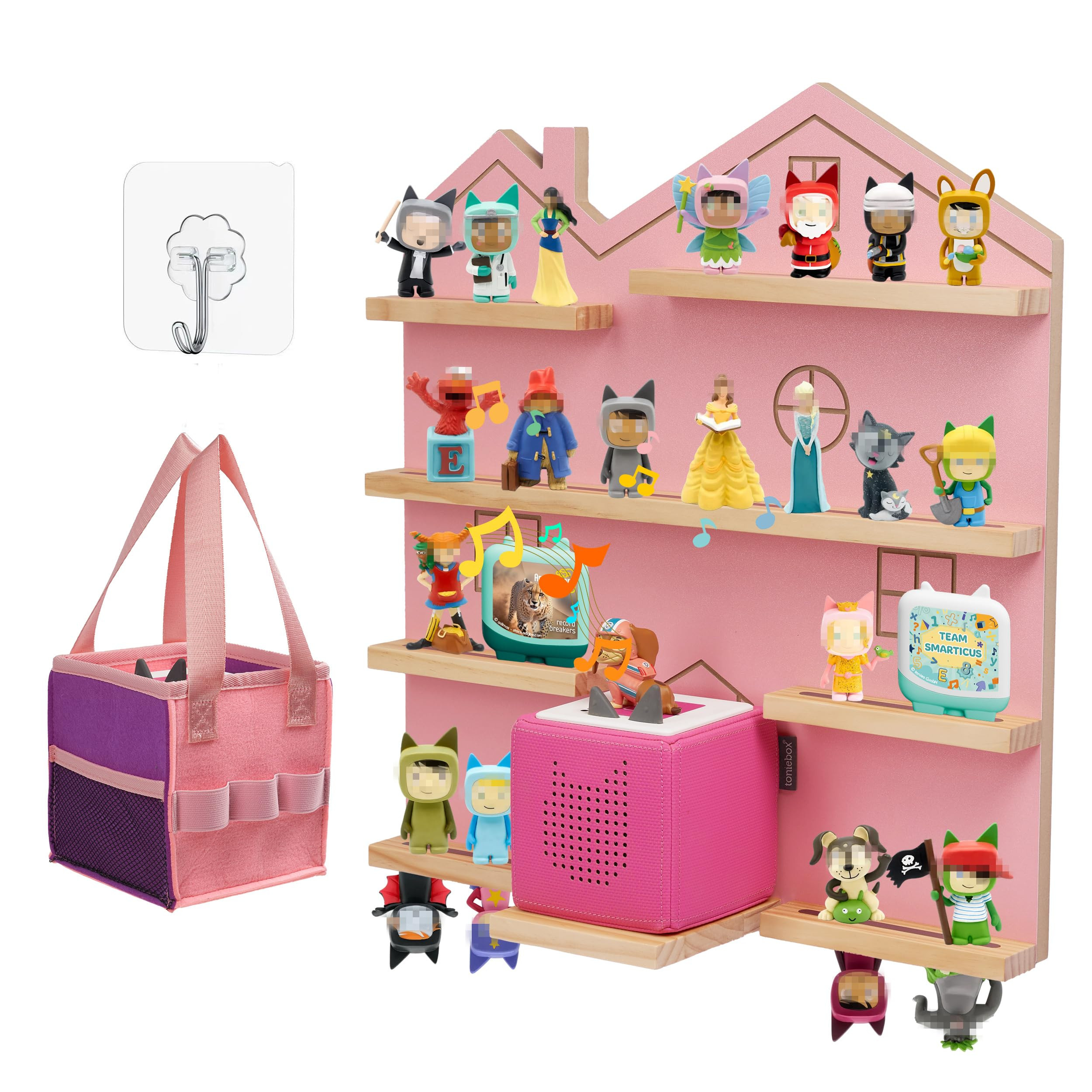 Large Tonie Shelf for Toniebox,for Toniesbox 1 and Toniebox 2 Tonie Shelf Wall Mounted Magnetic P... | Amazon (US)