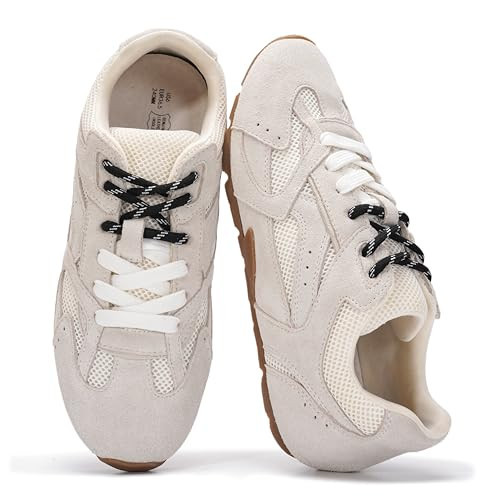 Project Cloud Leather Barefoot Shoes Women – Memory Foam Lace-Up Womens Sneakers – Lightweight & Non Slip Womens Shoes Casual – All-Day Women's Fashion Sneakers for 2026 (Roma, WHTSUE, 6) | Amazon (US)