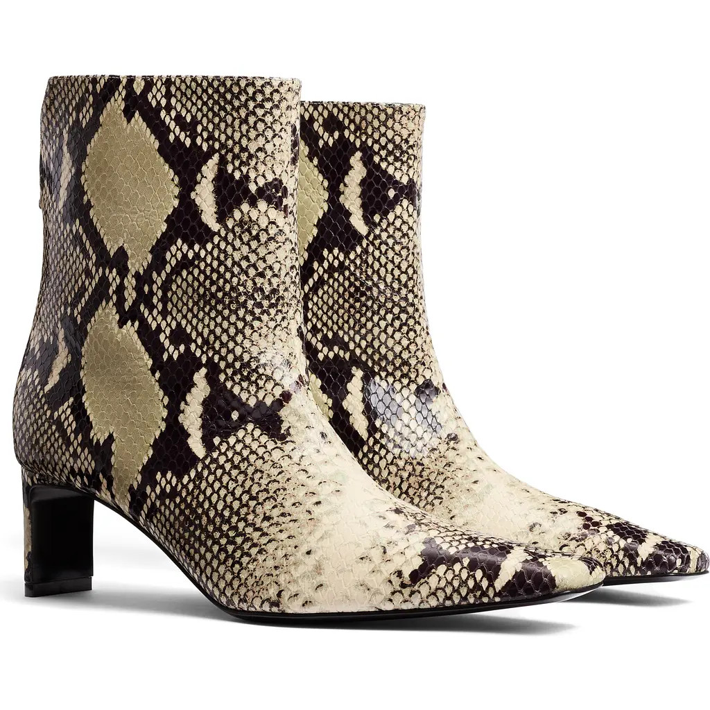 Khaite Ona Python Embossed Bootie in Natural at Nordstrom, Size 10.5Us | Nordstrom