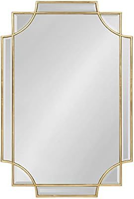 Kate and Laurel Minuette Decorative Rectangle Frame Wall Mirror in Gold Leaf, 24x35.5 Inches | Amazon (US)