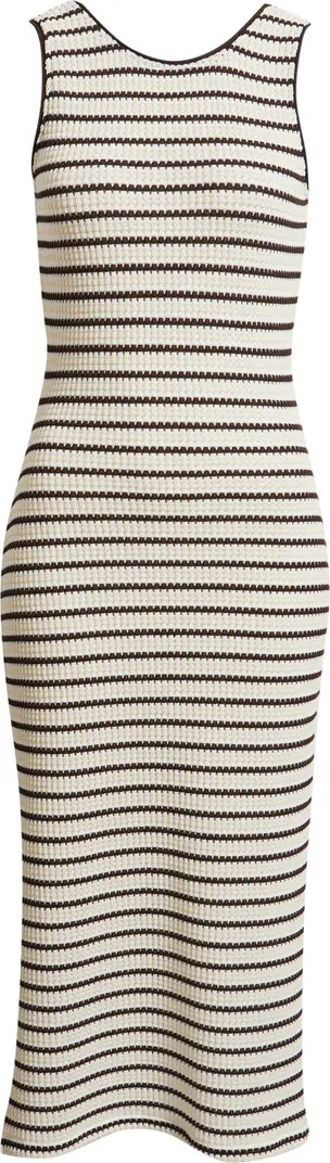 Stripe Knit Midi Tank Dress | Nordstrom