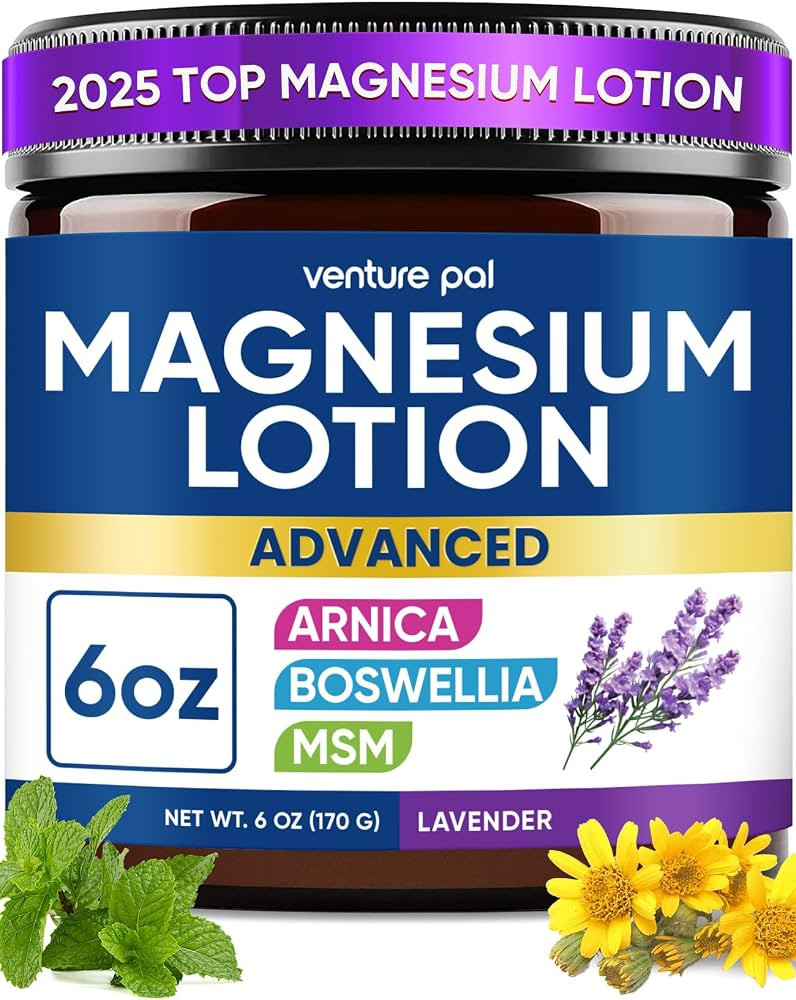 Magnesium Lotion with Arnica, MSM & Boswellia \u2013 Cooling Magnesium Cream \u2013 Lightweight M... | Amazon (US)