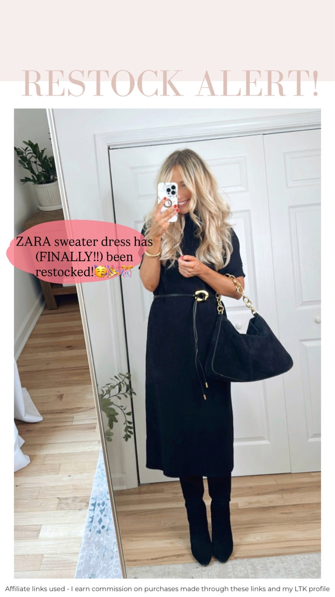 ZARA sweater dress has (FINALLY!!) been restocked! 🥳🎉🎊