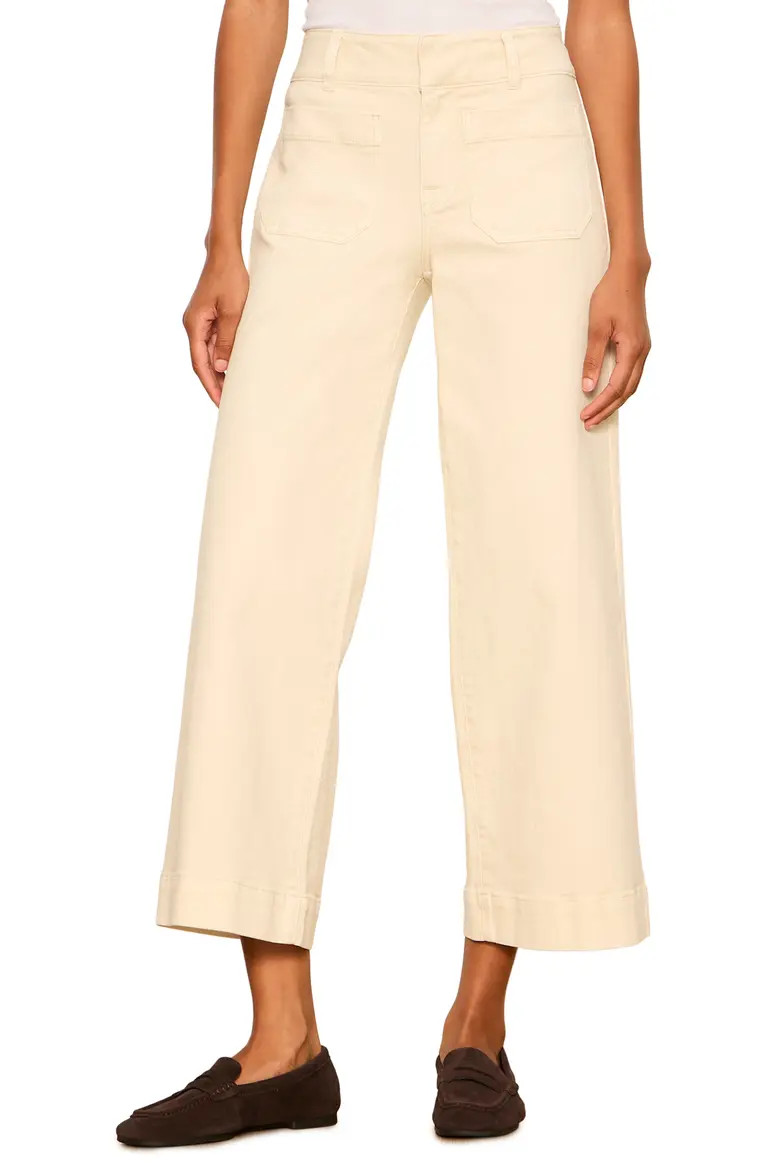 Sanctuary Chelsea Patch Pocket Wide Leg Jeans in Navy Blazer Blue at Nordstrom, Size 29 | Nordstrom