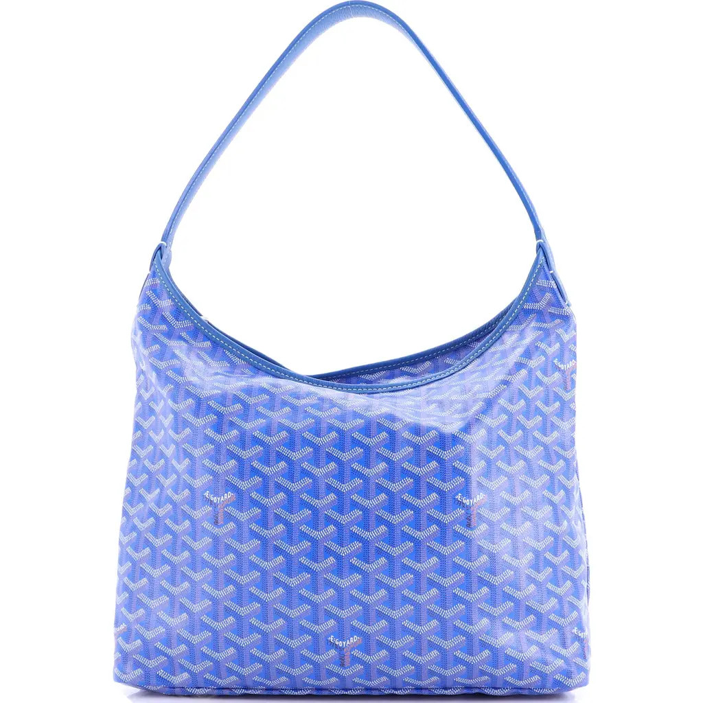 Pre-Owned Goyard Boheme Hobo Coated Canvas in Blue at Nordstrom, Size Medium | Nordstrom