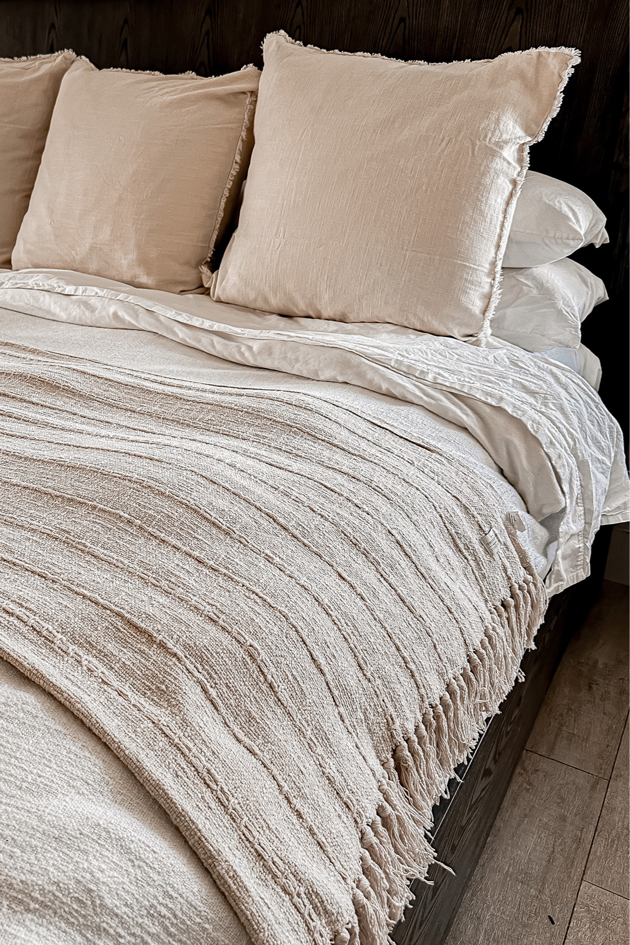 Playing with textures to find what works for our bed. So far so good 


#LTKFind #LTKhome #LTKunder100