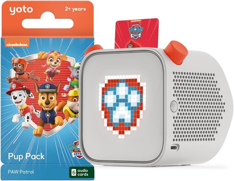 YOTO Player (3rd Gen.) + PAW Patrol Pup Pack Bundle – Kids Bluetooth Audio Speaker, All-in-1 Sc... | Amazon (US)