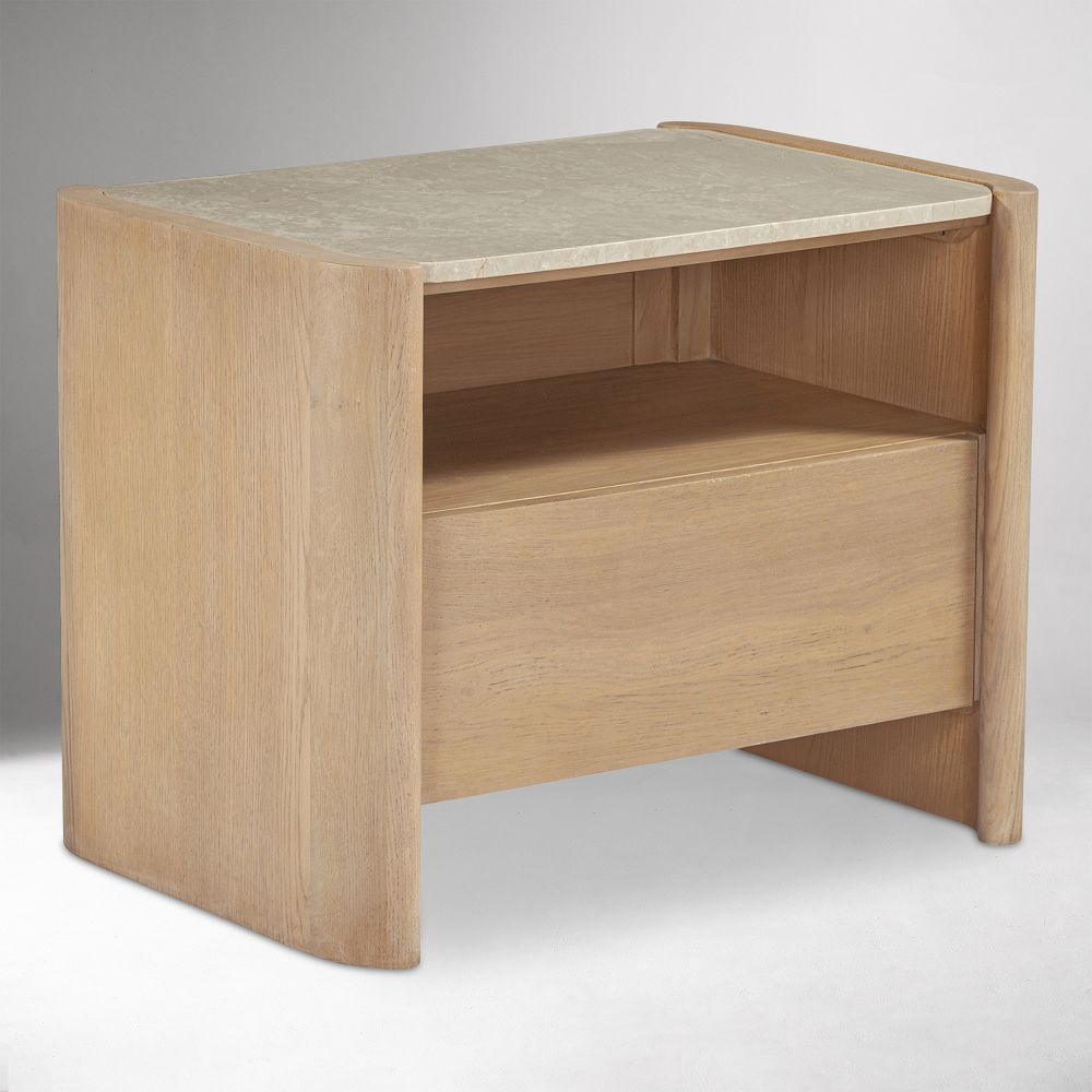 Eckford Bottichino Marble Nightstand (28") | West Elm (US)