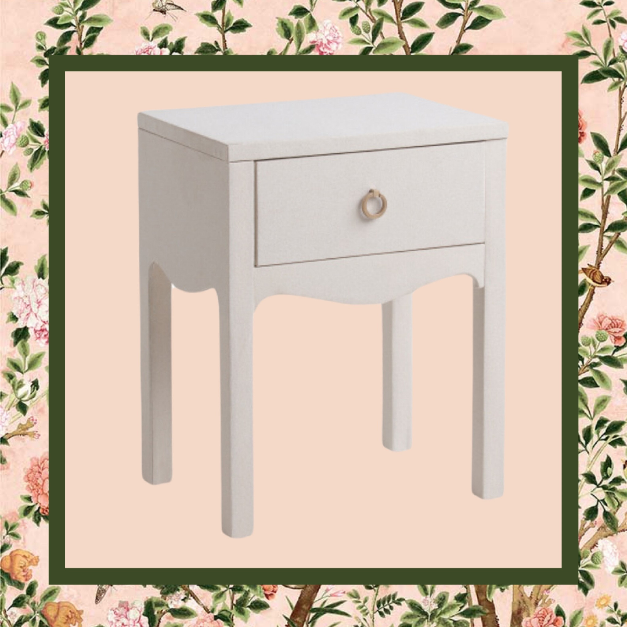 Linen side table 