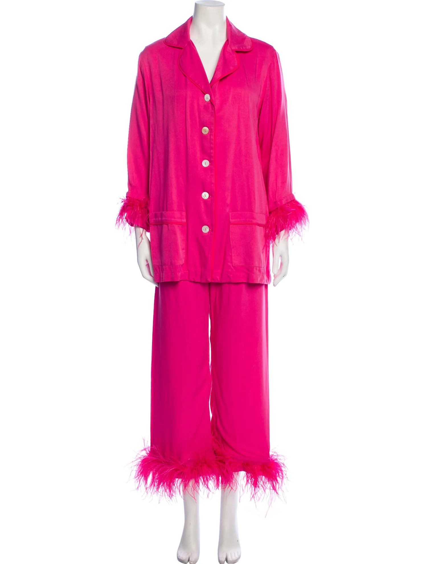 Feather Trim Pajamas | The RealReal