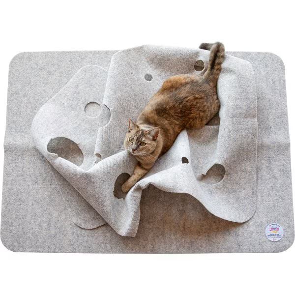 SnugglyCat Ripple Rug Cat Activity Play Mat, Oatmeal White | Chewy.com