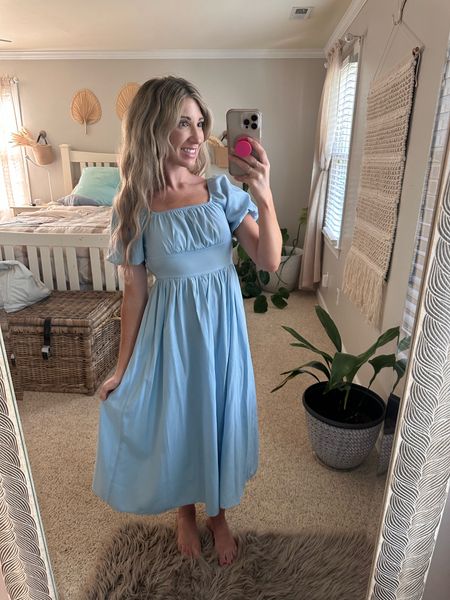 Baby blue puff sleeve dress. I got so many compliments today at work on this dress. When I dropped Lilly off at daycare this morning she said mama you look just like CindaBRELLA 🥹😍

I love when I find a good dress on Amazon!

#LTKFamily #LTKFindsUnder50 #LTKTravel