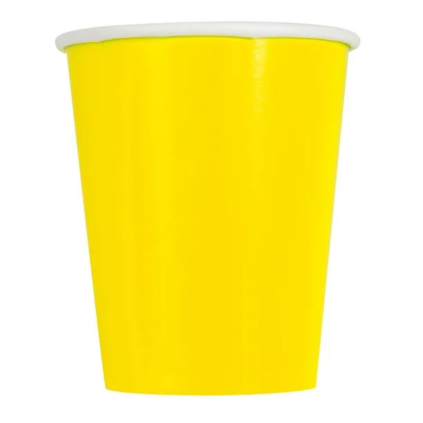 12oz Paper Cups, Neon Yellow, 10ct | Walmart (US)