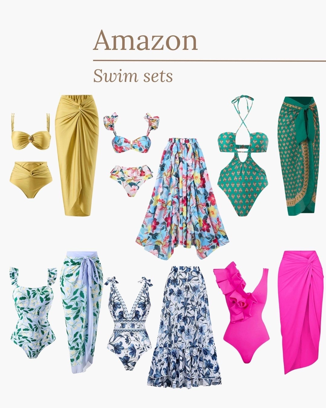These swim sets from Amazon are so colorful and stylish! 

#LTKStyleTip #LTKSeasonal