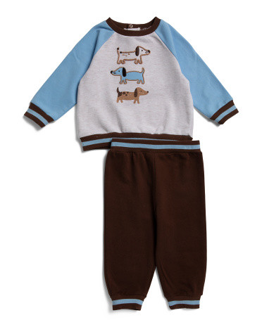 Newborn Boys 2pc Puppies Active Set | TJ Maxx