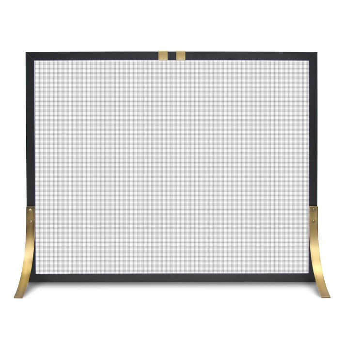 Valiant Single Panel Fire Screen, Mesh | Williams-Sonoma