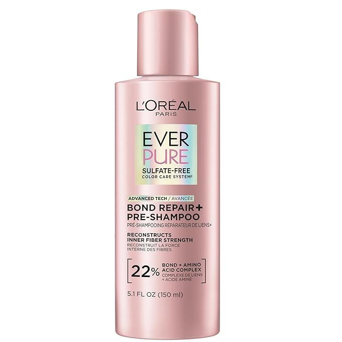 L'Oreal Paris Sulfate Free Bond Repair+ Pre Shampoo Concentrate, Hair Treatment with Bond + Amino... | Amazon (US)