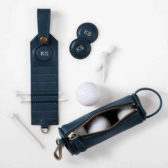 Graham Leather Golf Ball Pouch and Tee Set | Mark and Graham