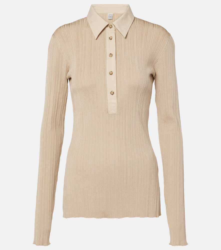 Toteme Jersey polo sweater | Mytheresa (US/CA)