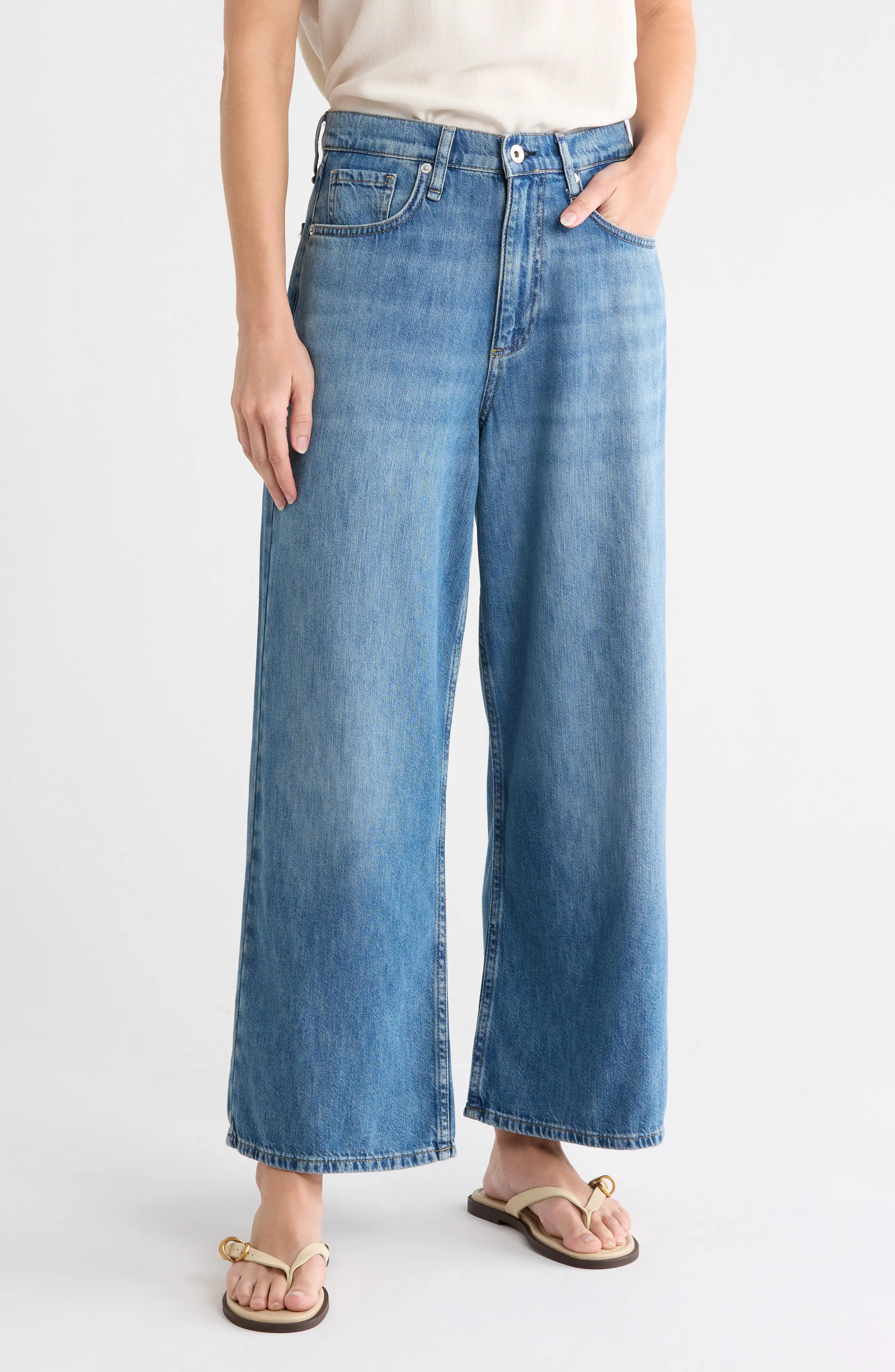 rag & bone Annie Ankle Wide Leg Jeans (Women) | Nordstromrack | Nordstrom Rack