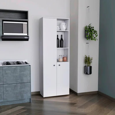 White 2-Door Kitchen Cabinet | Wayfair Professional
