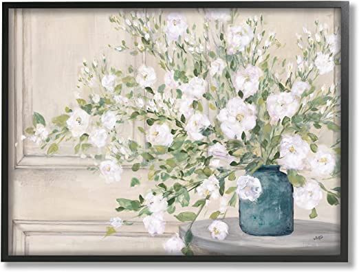 Stupell Industries Geranium Tabletop Country Still Life Painting Blooming Flowers, Designed by Ju... | Amazon (US)