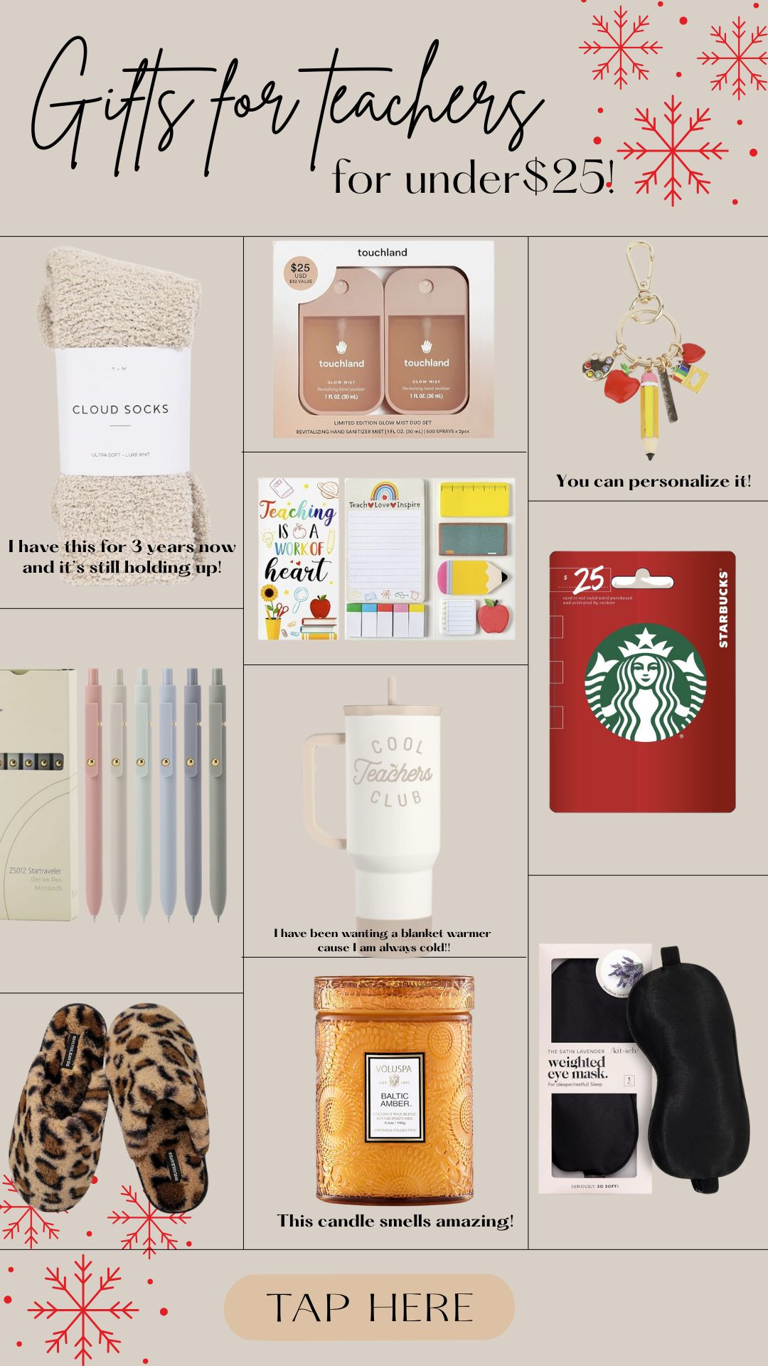 holiday gift guide for teachers under $25! 

 #LTKGiftGuide #LTKHoliday #LTKFindsUnder50