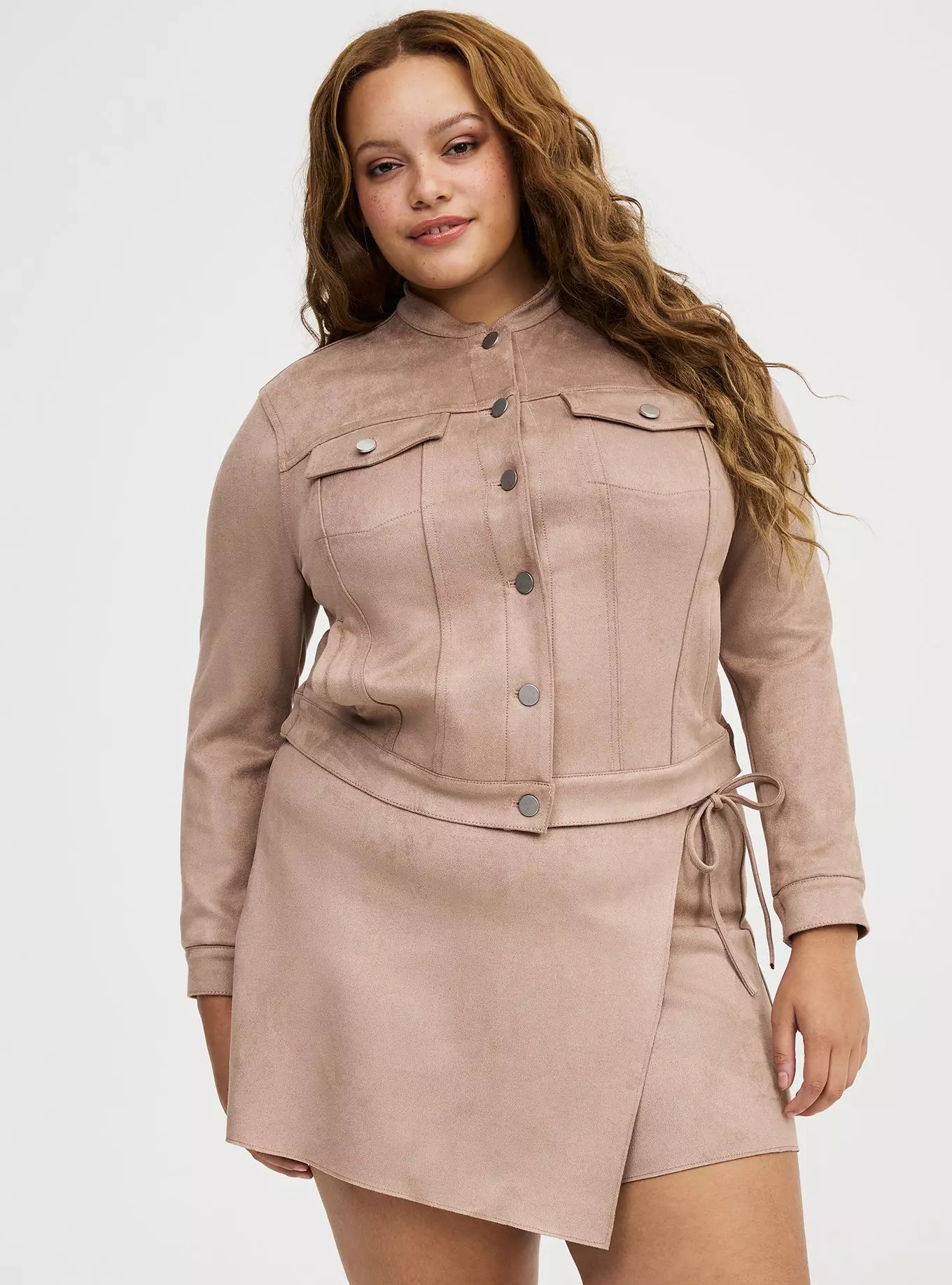 Modern Suede Trucker Jacket | Torrid (US & Canada)