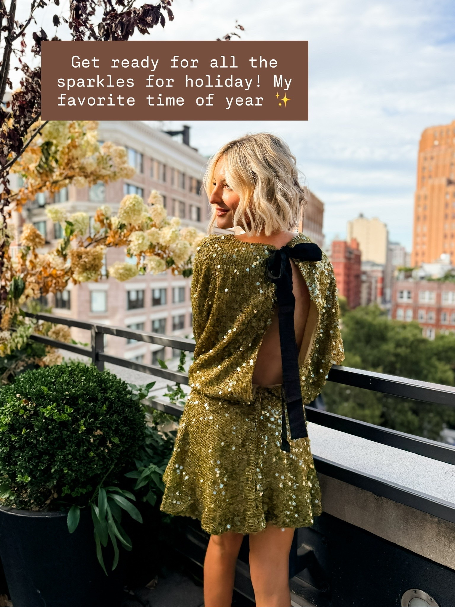 Getting so excited to style looks for the holiday season, especially all things sparkly! This dress is definitely a splurge but the color is gorgeous! And the bow detail 😍 Wearing size 2!

Loverly Grey, cocktail dress, sequin dress, event dress, olive green dress, holiday dress, holiday party