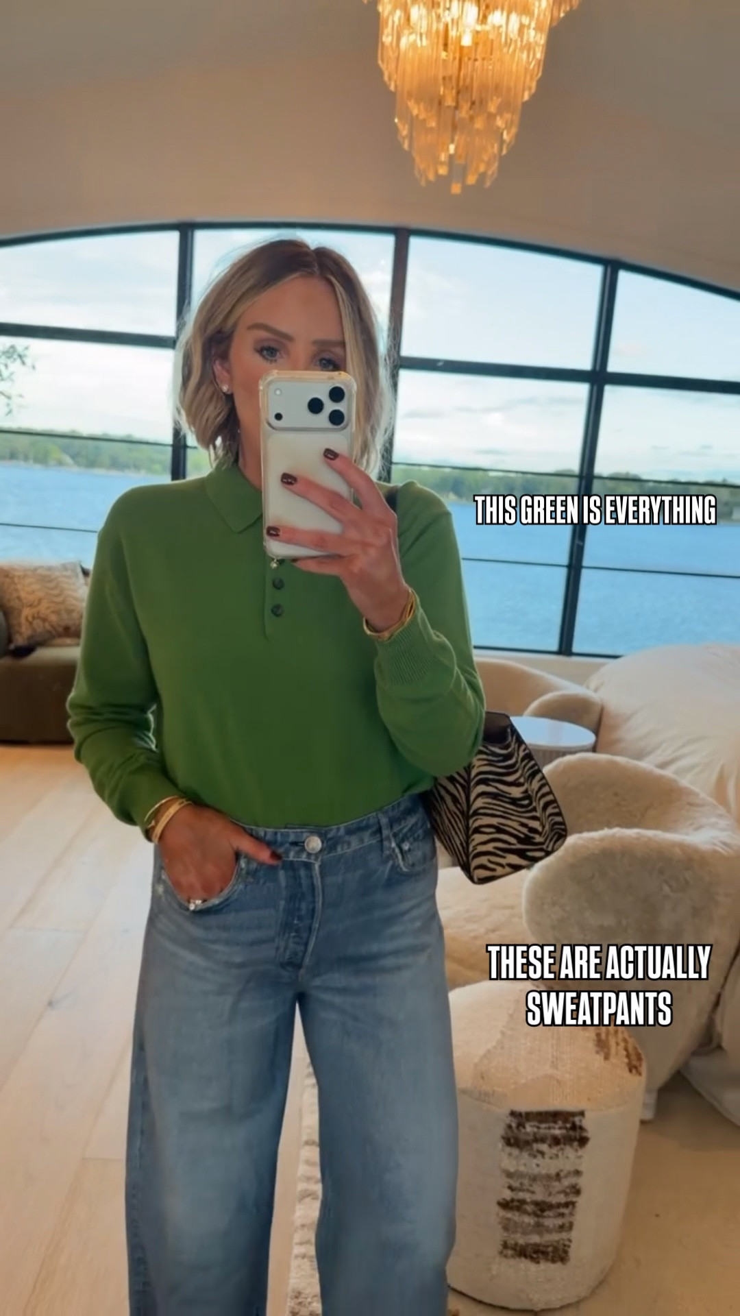 Sweatpant denim, YES 👏 Real belt loops, real buttons + they look exactly like actual denim. Wearing a 28 in the jeans + a medium in the sweater.

#LTKootd #LTKSeasonal #LTKdayinmylife