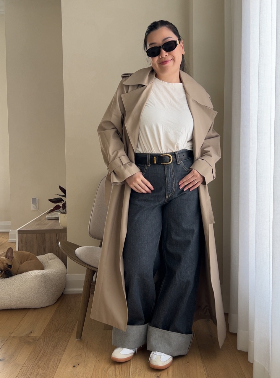 these jeans have officially become my go to since I got them. Big cuff is IN this season 🤍👀

#LTKworkwear #LTKmidsize #LTKfindsunder100