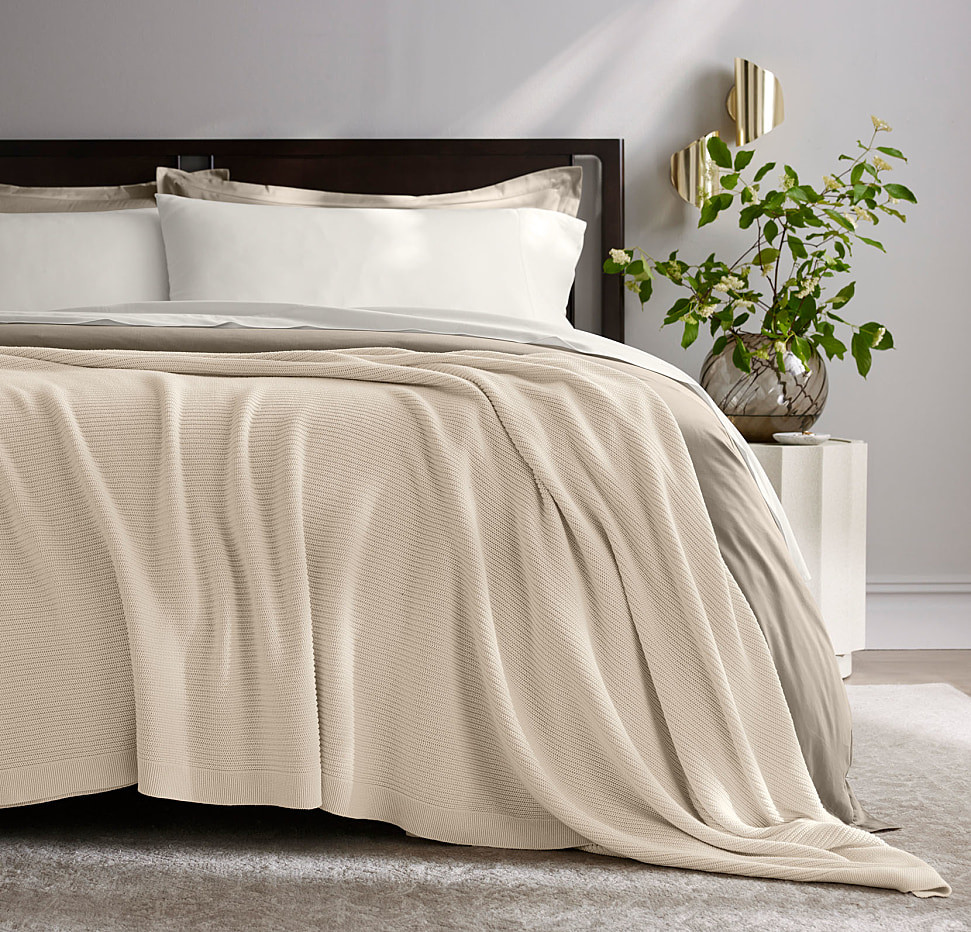 Ribbed Knit Bed Blanket | Boll & Branch